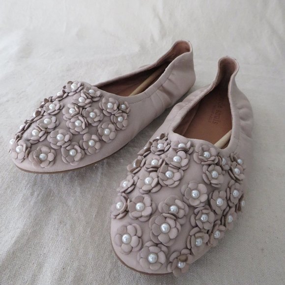 Kenneth Cole gentle souls Shoes - Kenneth Cole Gentle Soles leather ballerina embellished  flats